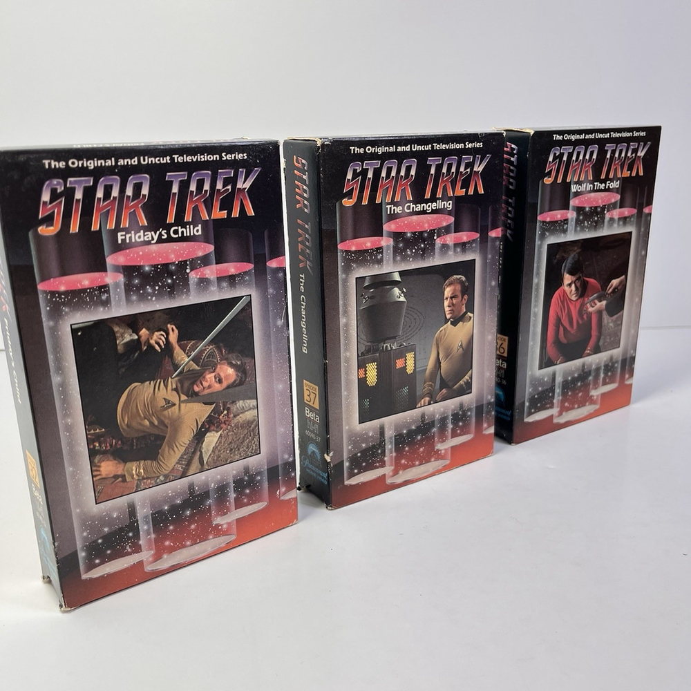 1967 Star Trek Ep. 32, 36 & 37 The Original Television Series Betamax Beta USA